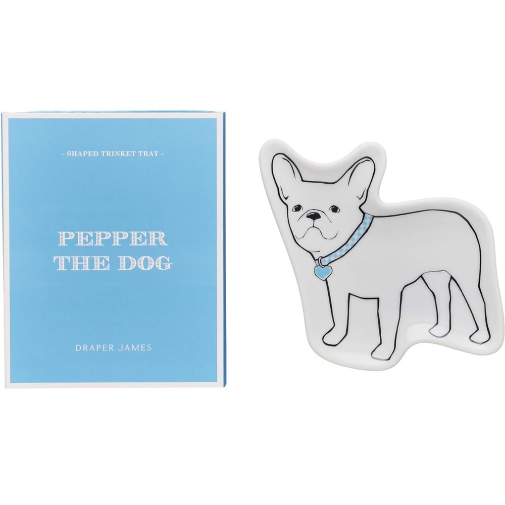 Draper James Pepper the Frenchie Accent Trinket Tray - NEW